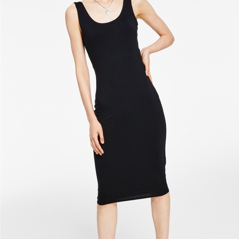Black Maxi Ribbed Tank Dress 🖤 - Picture 10 of 12
